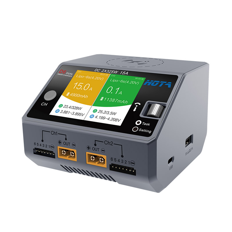 HOTA D6 Pro AC 200W / DC 650W  - đánh giá và giá Hota D6 Pro Dual Lipo Charger
