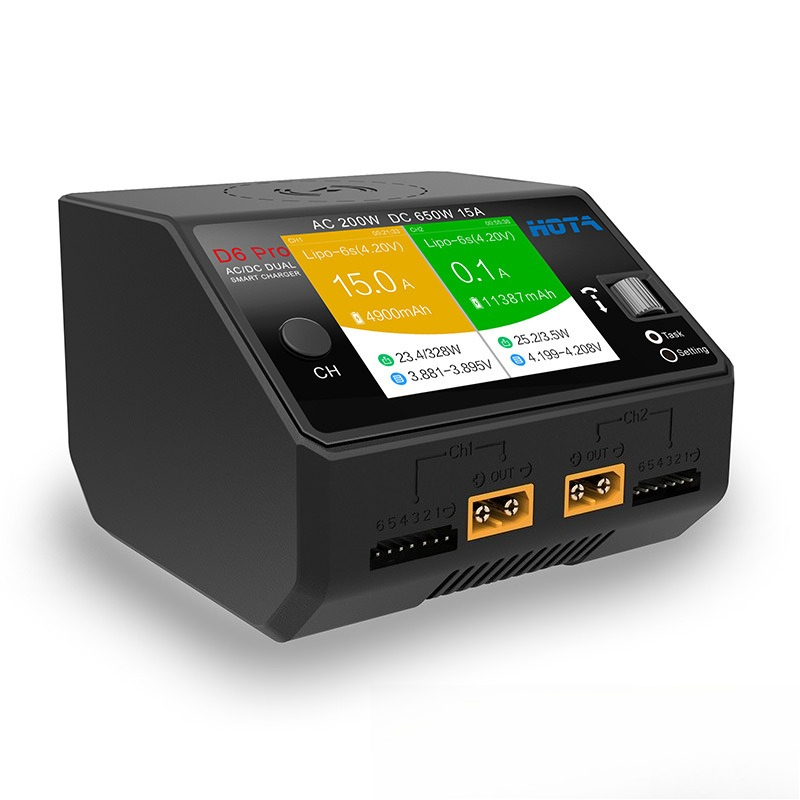 HOTA D6 Pro 650W 200W Dual Pow - đánh giá và giá Hota D6 Pro Dual Lipo Charger