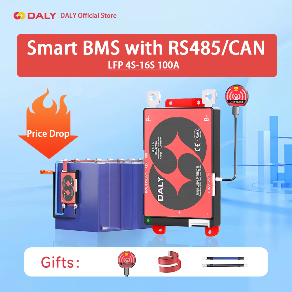 Daly Smart BMS 4S Lifepo4 12V  - đánh giá và giá Lifepo4 12V 100Ah Bms Bluetooth