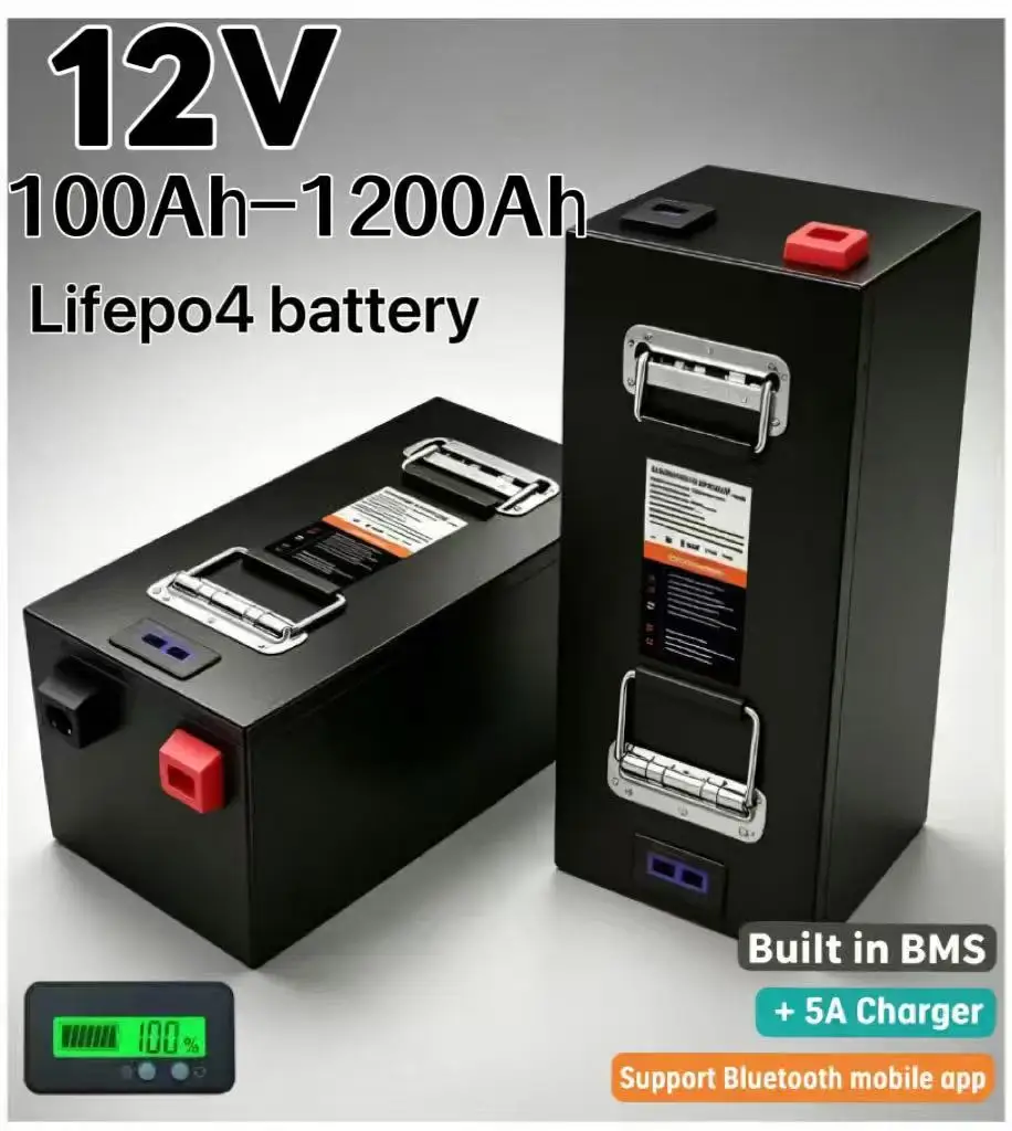 Batería de litio LiFePO4 12V g - đánh giá và giá Lifepo4 12V 100Ah Bms Bluetooth