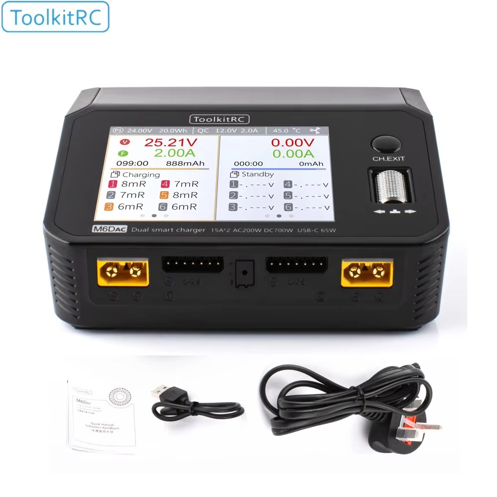 SmCpToolkitRC M6DAC Dual Chann - đánh giá và giá Toolkitrc M6Dac Smart Charger